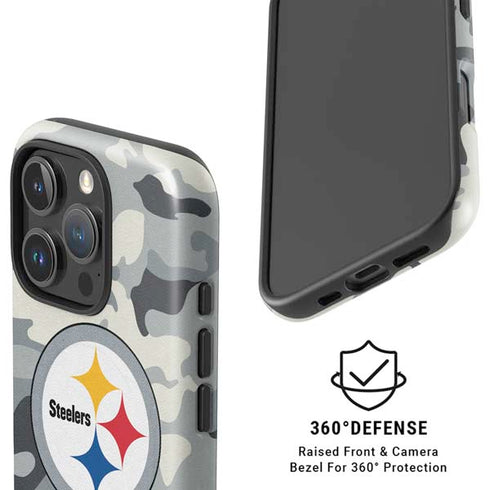 NFL Pittsburgh Steelers Camo iPhone 16 Pro Magsafe Impact Case